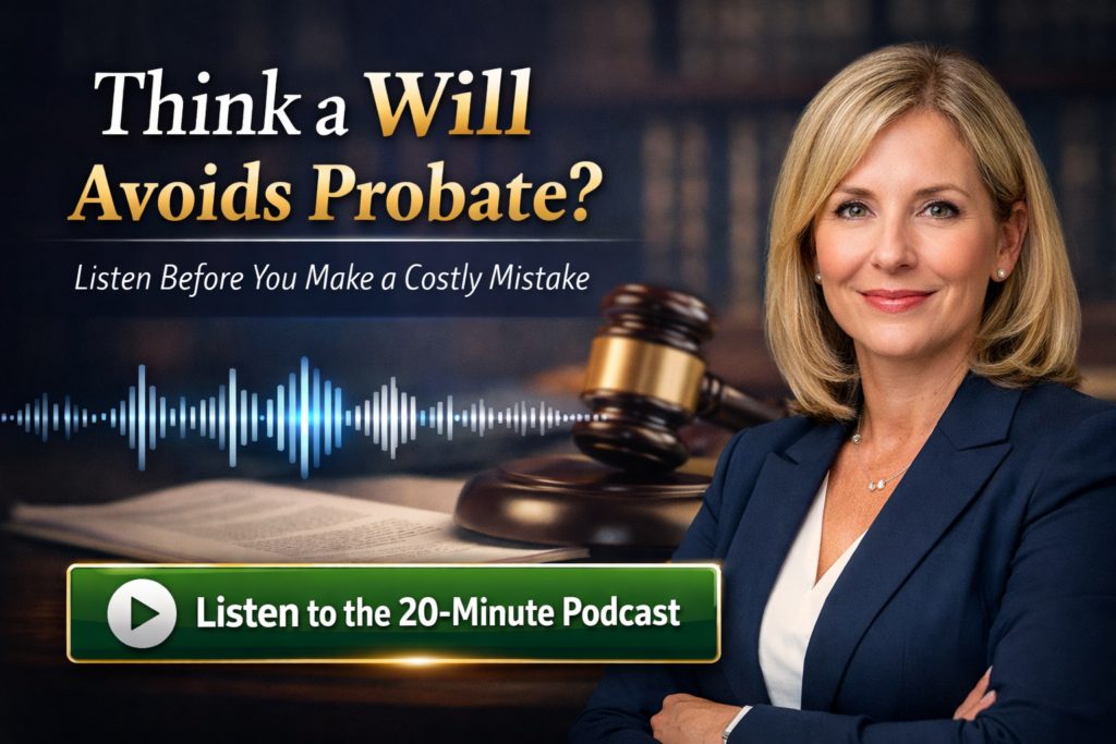 Think a Will avoids probate