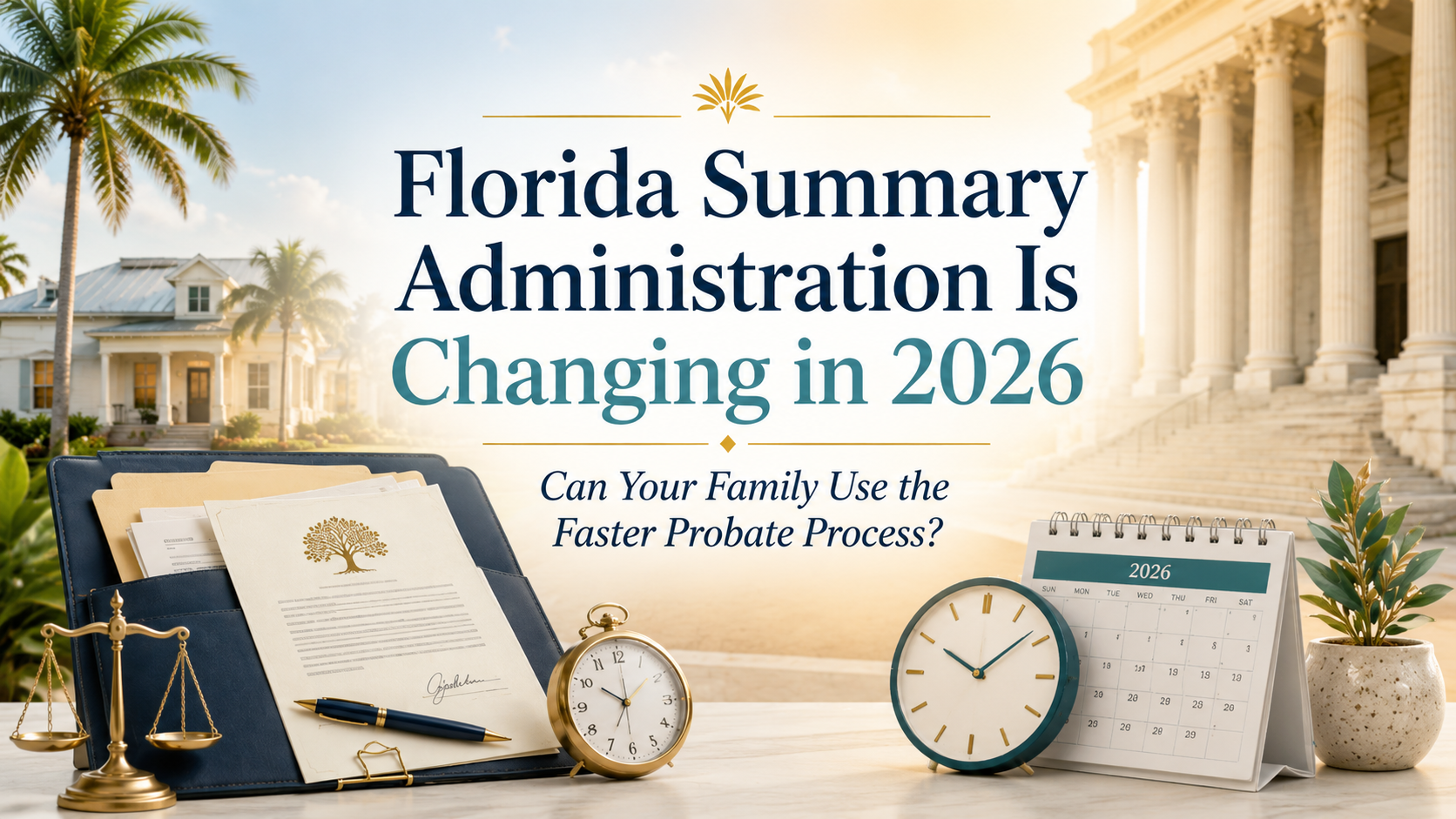 Florida Summary Administration Is Changing in 2026: Can Your Family Use the Faster Probate Process?